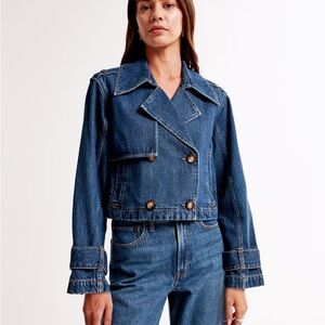 Vici Blue Double Breasted Denim Jacket